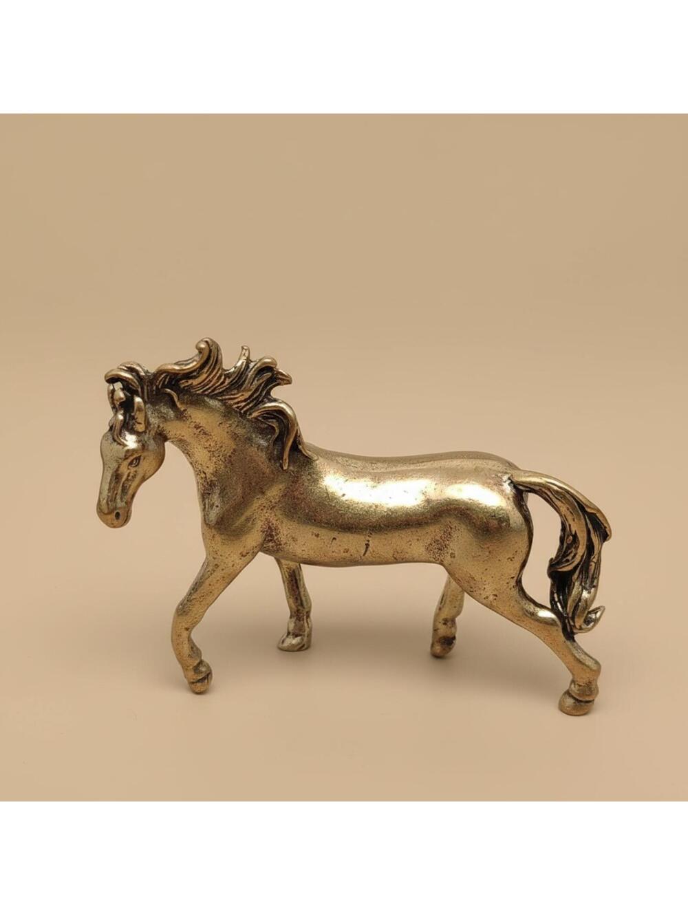 Brass Miniature Horse Figurine